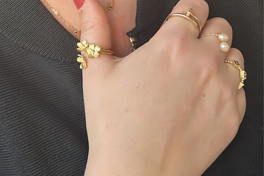 "ELYSIAN" 14ct Recycled Gold Vermeil Handmade Thumb Ring