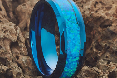 "BLUE WHALE" Tungsten Carbide Cat's Eye Ring