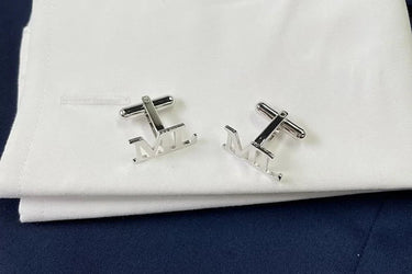 Custom Initials Mens Shirt Cufflinks "Personalised" - Couple Jewels