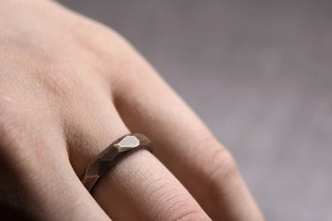 "ELITE" Hand Carved Solid Pure Copper Healing Ring - Couple Jewels