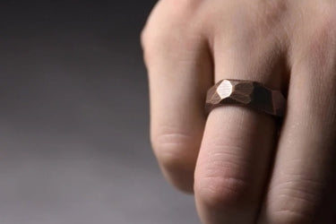 "ELITE" Hand Carved Solid Pure Copper Healing Ring - Couple Jewels