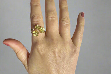 "ELYSIAN" 14ct Recycled Gold Vermeil Handmade Thumb Ring - Couple Jewels