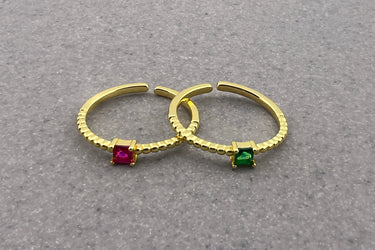 "STARS" 14ct Recycled Gold Plated Couple Rings