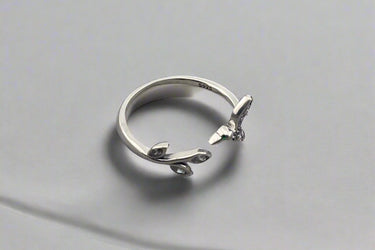 "HUMMINGBIRD" 925 Sterling Silver Adjustable Ring - Couple Jewels