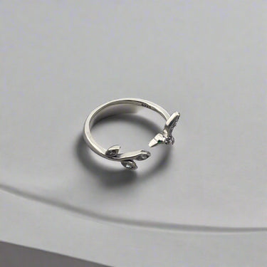 "HUMMINGBIRD" 925 Sterling Silver Adjustable Ring - Couple Jewels