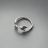 "HUMMINGBIRD" 925 Sterling Silver Adjustable Ring - Couple Jewels