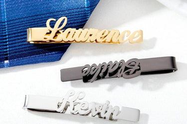 Personalized Tie Clip For Men | Groomsmen Gifts - Couple Jewels