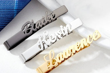 Personalized Tie Clip For Men | Groomsmen Gifts - Couple Jewels