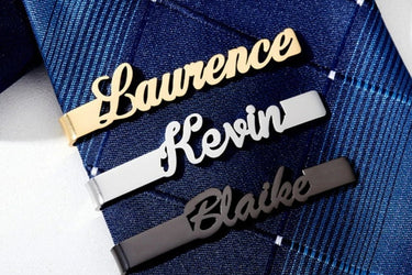 Personalized Tie Clip For Men | Groomsmen Gifts - Couple Jewels