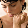 "SHELL" 18ct Gold Plated Adjustable Stacking Ring - Couple Jewels