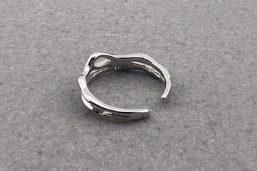 "STORM" 925 Sterling Silver Adjustable Stacking Ring