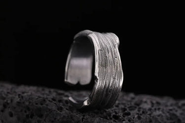 "VINTAGE" 925 Silver Plated Adjustable Ring - Couple Jewels
